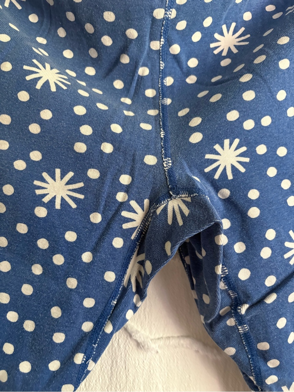 Hanna Andersson XXL Blue White Snowflake Organic Cotton Pajama Set - Picture 7 of 8
